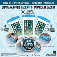 Ultra Waterproof Phone Pouches Set of 3