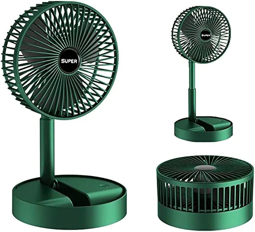 Portable Rechargeable Green Fan for Home Office