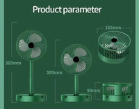 Portable Rechargeable Green Fan for Home Office