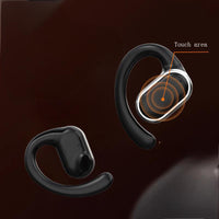 X97 non in ear OWS Bluetooth earphones with over the ear sports transparent compartment for extended battery life and noise redu