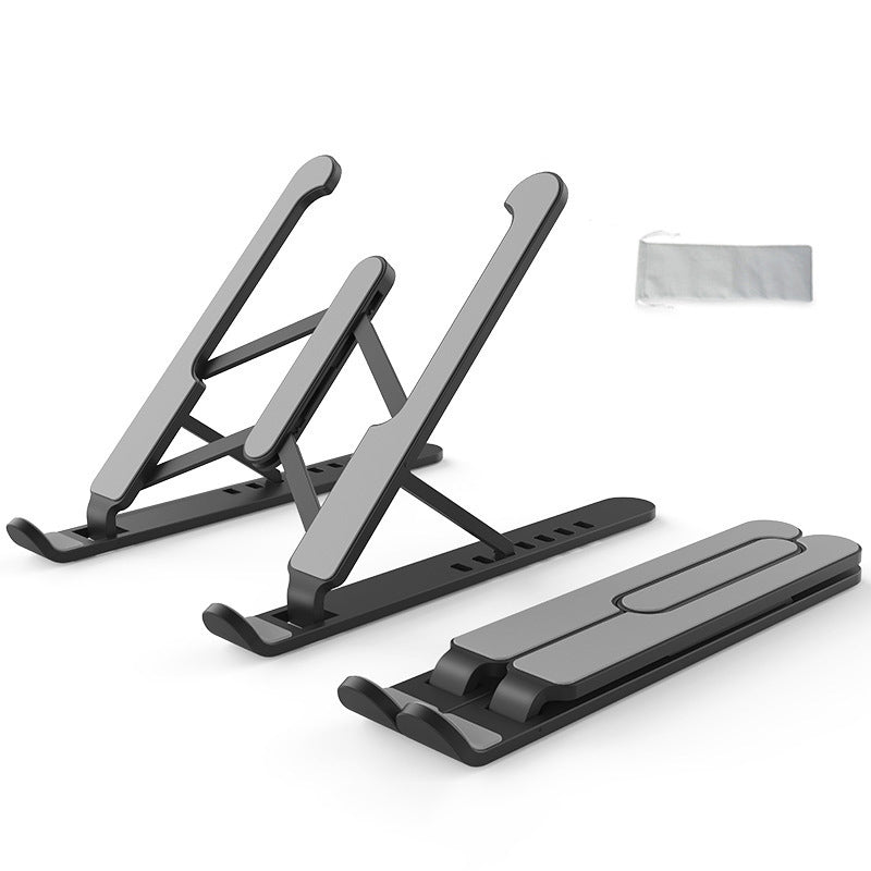 Universal Adjustable Laptop Stand – Foldable Notebook & Tablet Holder for MacBook with Non-Slip Cooling Base Bracket