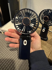 Rechargeable led digital mini Fan