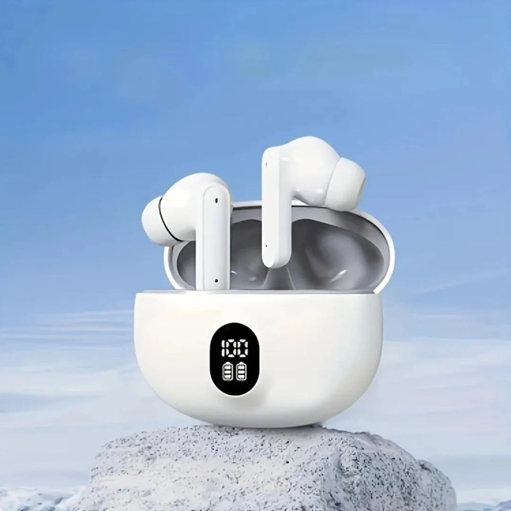 Wireless Earbuds with Charging Case Black Bluetooth 5.3