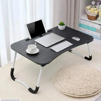 Portable Laptop Table Black Wood Pakistan