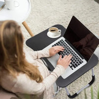 Portable Laptop Table Black Wood Pakistan