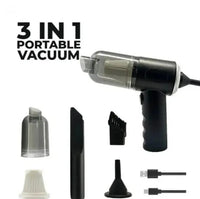 3-in-1 Portable Vacuum Cleaner with Attachments