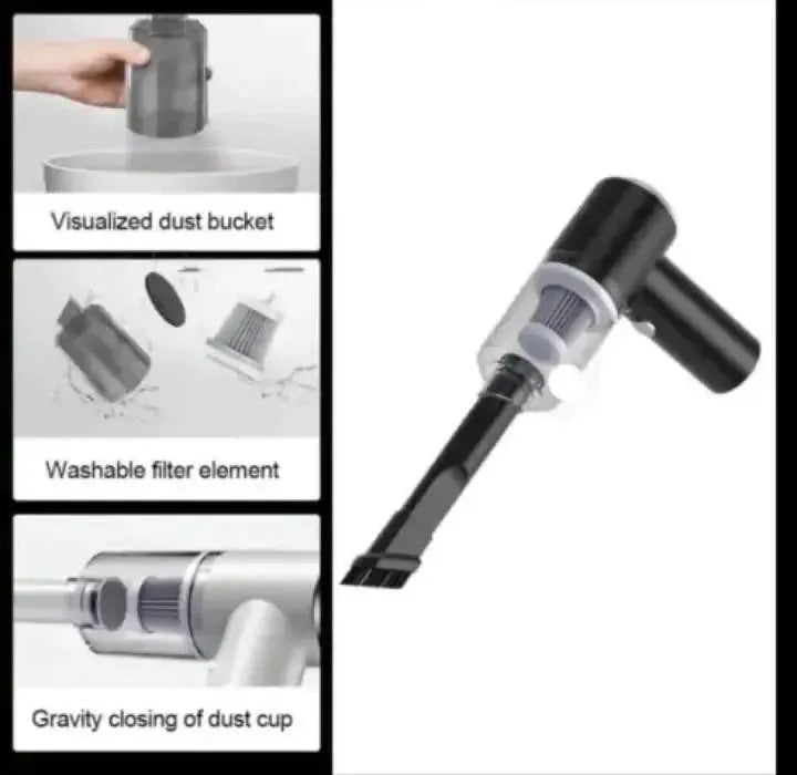 3-in-1 Portable Vacuum Cleaner with Attachments