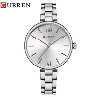 CURREN Women Watch Quartz Female clock Casual Fashion Stainless Steel Strap Watch