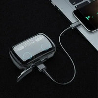 Black Long-Lasting Battery With Fast Charge 10 Earbuds