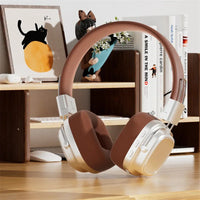 Retro On-Ear Wireless Headset Bluetooth Talking Headset Surround Sound Headset Bluetooth 5.3 DR02