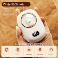 2-in-1 Mini Space Digital Display Hand Warmer & Power Bank – Reusable Electric Pocket Hand Warmer with LED Temperature Display