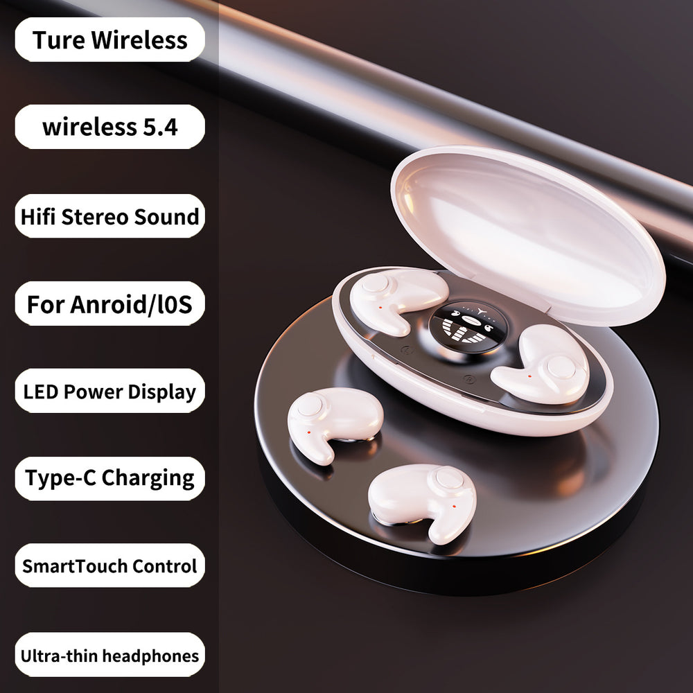 Sleep Bluetooth Earphones Long Battery Life High Sound Quality In-ear Mini Noise Cancelling