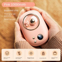 2-in-1 Mini Space Digital Display Hand Warmer & Power Bank – Reusable Electric Pocket Hand Warmer with LED Temperature Display