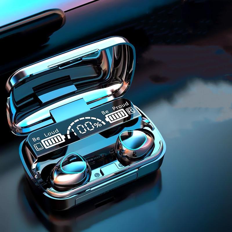 Premium Wireless Bluetooth Earbuds Black IPX7 Waterproof 5.3