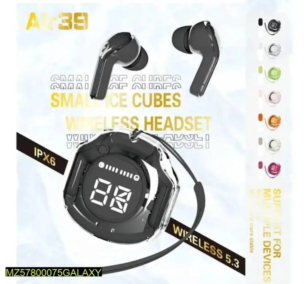 Transparent Bluetooth 5.3 Earbuds Fast Charging Rechargeable