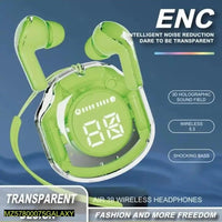 Transparent Bluetooth 5.3 Earbuds Fast Charging Rechargeable