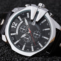 CURREN 8176 Brand Casual Men's Watches Leather Waterproof Luxury Fashion Quartz Watch Men Sport Military Army Wristwatch Gold
