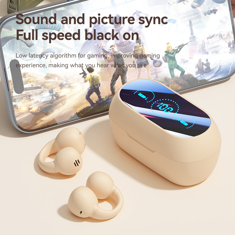 M59 bone conduction clip on high-quality Bluetooth earphones for wireless esports, sports, running, noise reduction, and long battery life