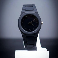 Black Stainless Steel Chain Watch for Men