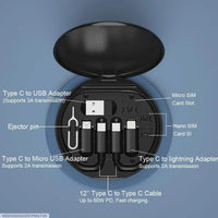 Premium 60W PD Charging Kit Black ABS
