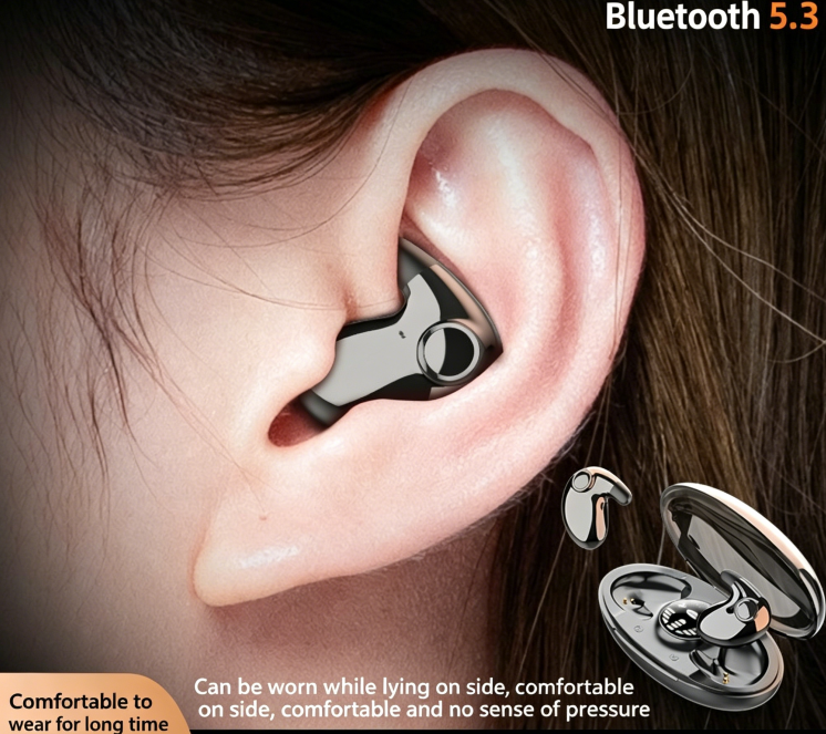 Sleep Bluetooth Earphones Long Battery Life High Sound Quality In-ear Mini Noise Cancelling