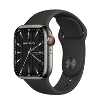 Smartwatch Black AMOLED Metal Band for Men Women