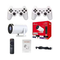 MAX300 4K Portable Smart Gaming Projector – Android 11 Mini Video Projector with 2 Wireless Controllers, Wi-Fi 6 & Auto Keystone