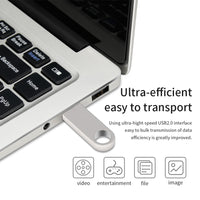Usb flash drive 32 GB 3.0 metal pen drive 64GB pendrive 16GB 8GB 4GB 128GB silver key flash drive waterproof custom  NO logo