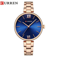 CURREN Women Watch Quartz Female clock Casual Fashion Stainless Steel Strap Watch