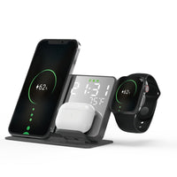 3-in-1 wireless charging time display alarm clock 15W thermometer wireless charging