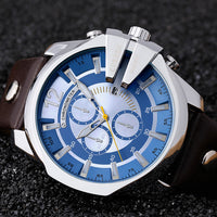 CURREN 8176 Brand Casual Men's Watches Leather Waterproof Luxury Fashion Quartz Watch Men Sport Military Army Wristwatch Gold