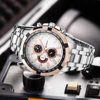 CURREN Watches Men quartz Sports  Waterproof Wristwatch