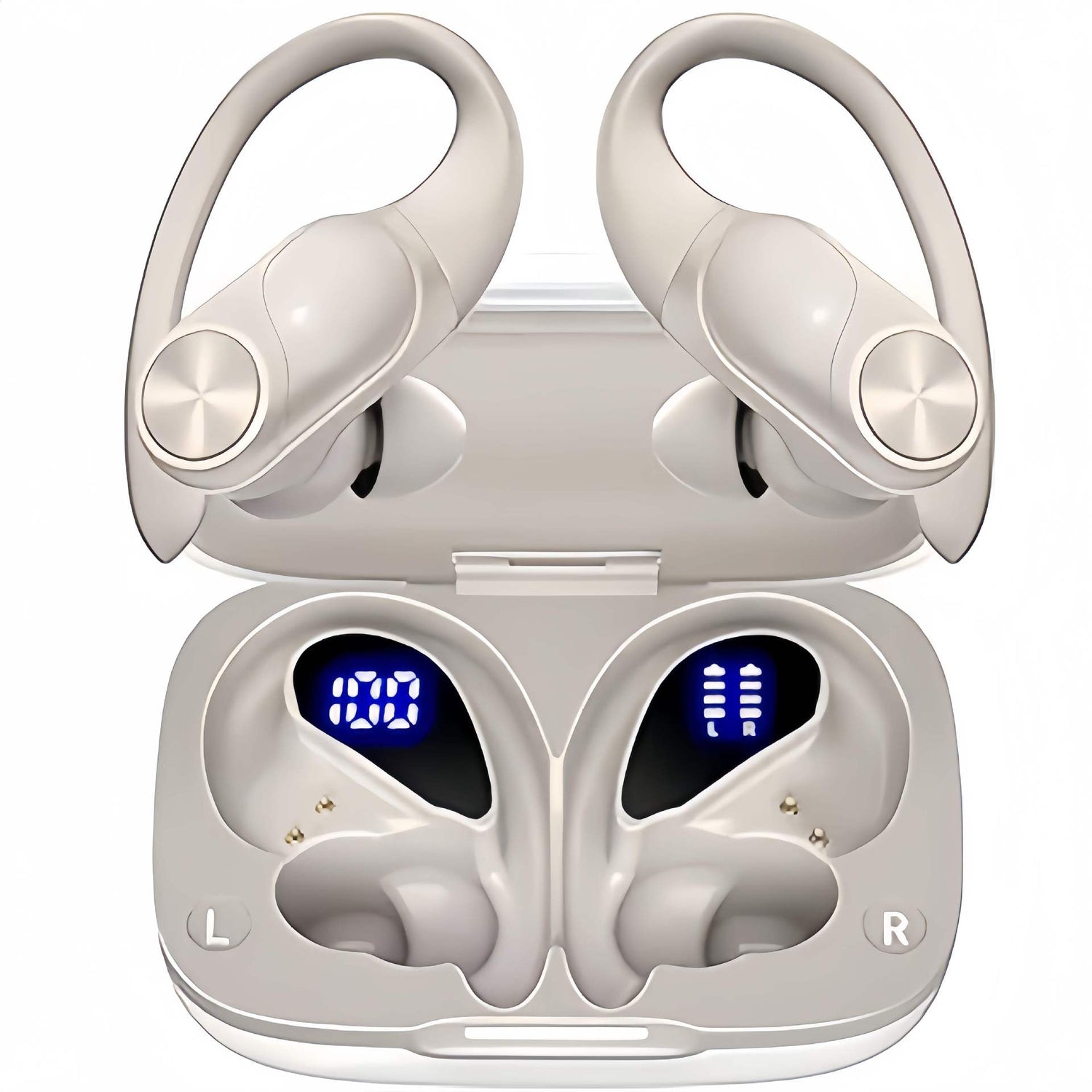 Wireless Bluetooth Long Range Sports Running Noise cancelling Earbuds