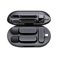 K61 Mini Wireless Lavalier Microphone with Charging Case – Noise Reduction Clip-On Lapel Mic for TikTok, Live Streaming & Video Recording