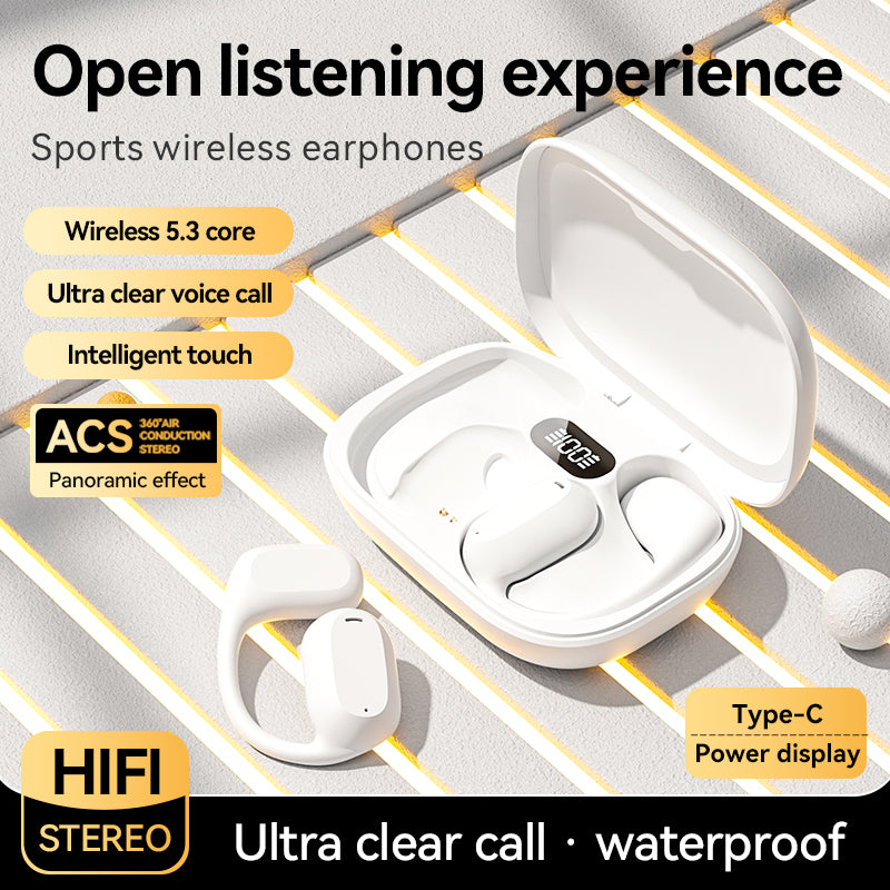 M60OWS Wireless Bluetooth Earphones Hanging Ear Type Non Ear Bone Conduction Sports Running Noise Reduction Earphones