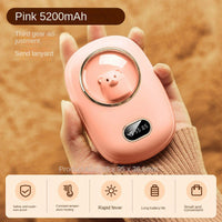 2-in-1 Mini Space Digital Display Hand Warmer & Power Bank – Reusable Electric Pocket Hand Warmer with LED Temperature Display