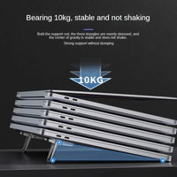 Mini Invisible Folding Laptop Stand Feet – Ultra-Thin Portable Adhesive Cooling Legs for MacBook, Laptops & Keyboards