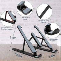 Universal Adjustable Laptop Stand – Foldable Notebook & Tablet Holder for MacBook with Non-Slip Cooling Base Bracket