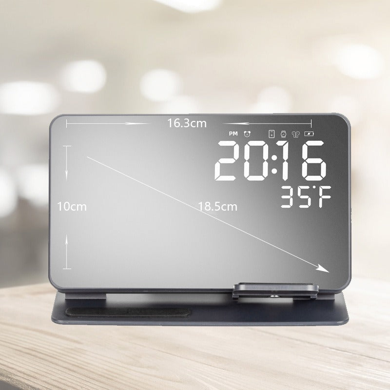 3-in-1 wireless charging time display alarm clock 15W thermometer wireless charging