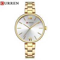 CURREN Women Watch Quartz Female clock Casual Fashion Stainless Steel Strap Watch