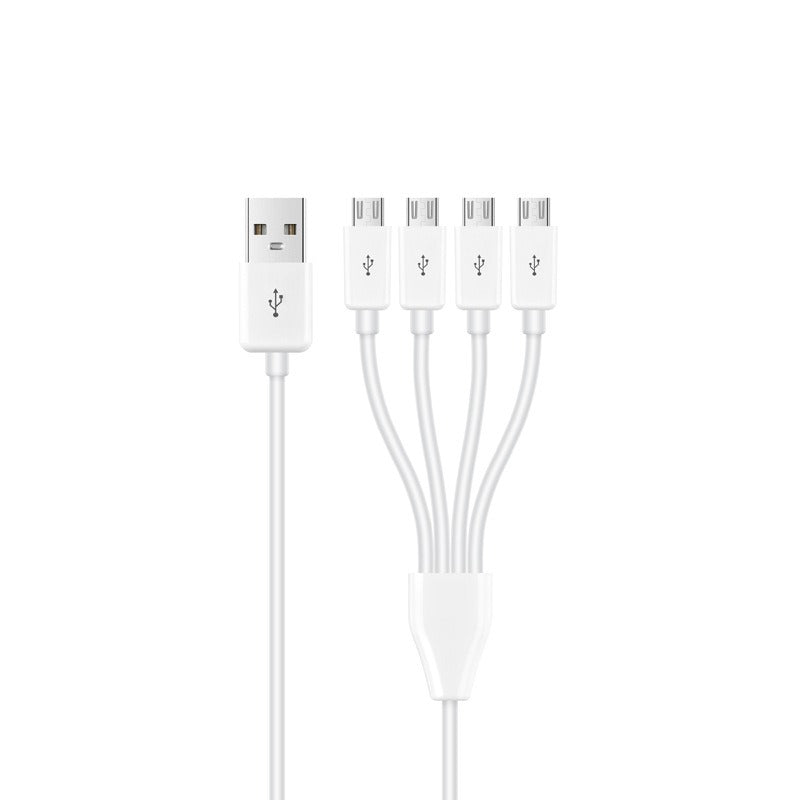 One to four MICRO USB charging cable 50CM to charge 4 Android devices