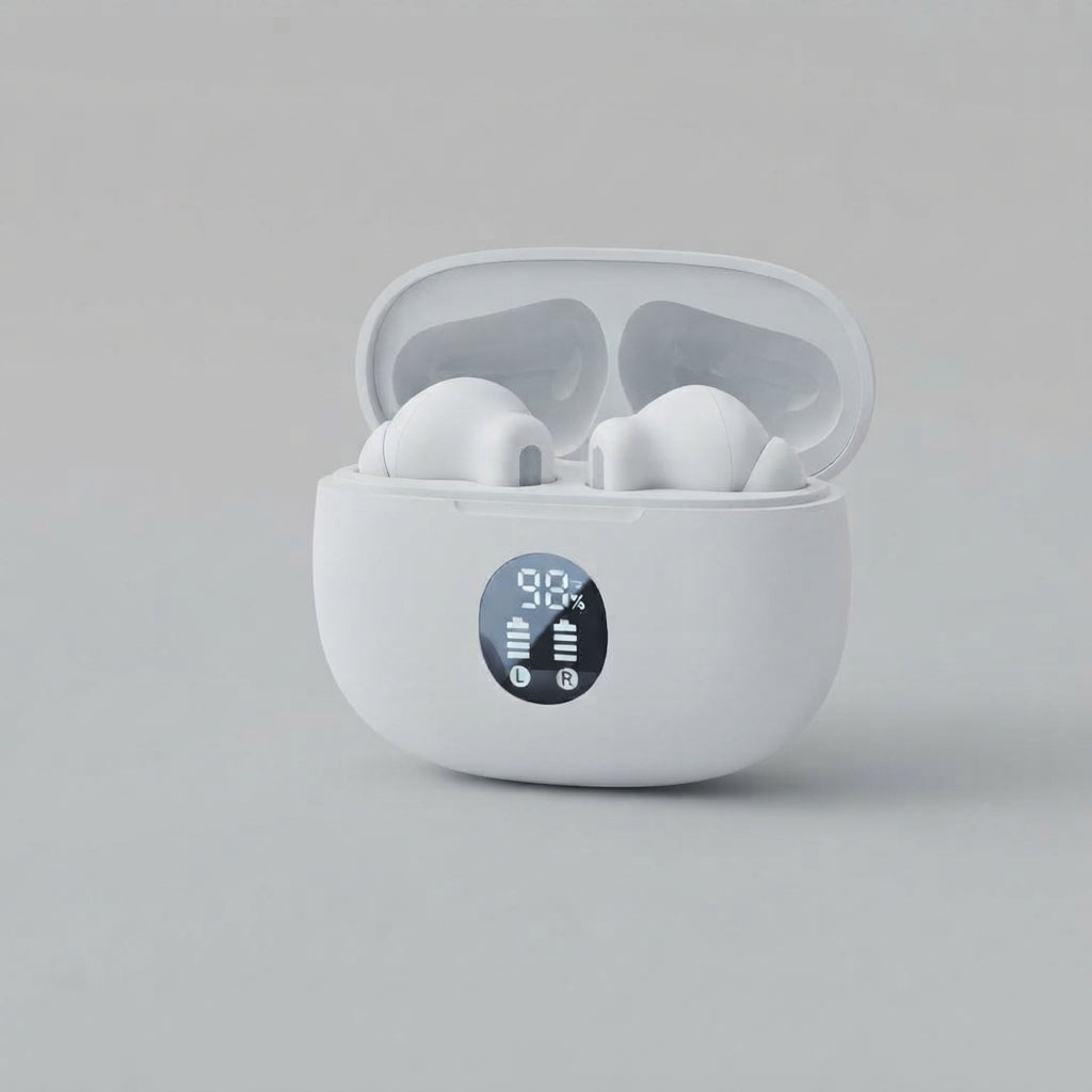 Premium Wireless Earbuds Black Yellow Bluetooth 5.3