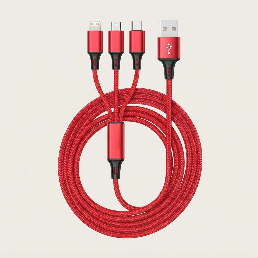 100W 3 in 1 Fast Charging Cable Micro USB Type-C IOS Android Charger Cable for iP Phone Cable