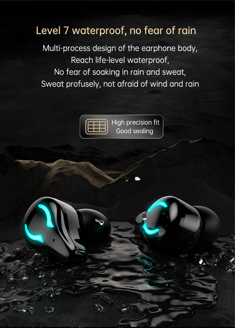 X1 Gaming Earbuds, TWS 5.1 LED Display, Touch Control, Wireless, Waterproof