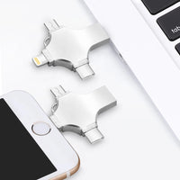 Type c Otg Usb Flash Drive 3.0 For Iphone ipad Android 16gb 32gb 64gb 128gb 256gb Pendrive 4in1