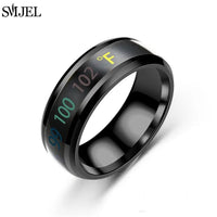 Smart Stainless Steel Sensor Body Temperature Ring for Couples, Multifunctional