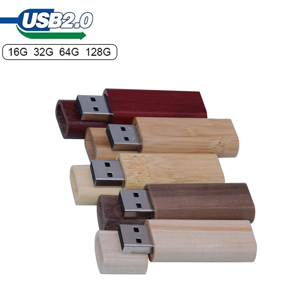 Bamboo Wooden USB Flash Drive Pendrive 4GB 8GB 16GB 32GB 64GB USB