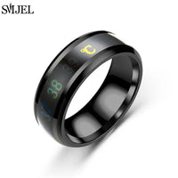 Smart Stainless Steel Sensor Body Temperature Ring for Couples, Multifunctional