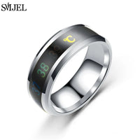 Smart Stainless Steel Sensor Body Temperature Ring for Couples, Multifunctional