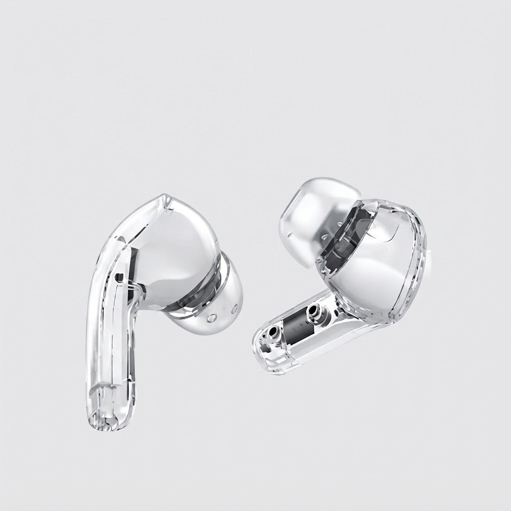 Transparent Bluetooth 5.3 Earbuds Fast Charging Rechargeable